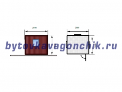 КПП из бытовки 2м